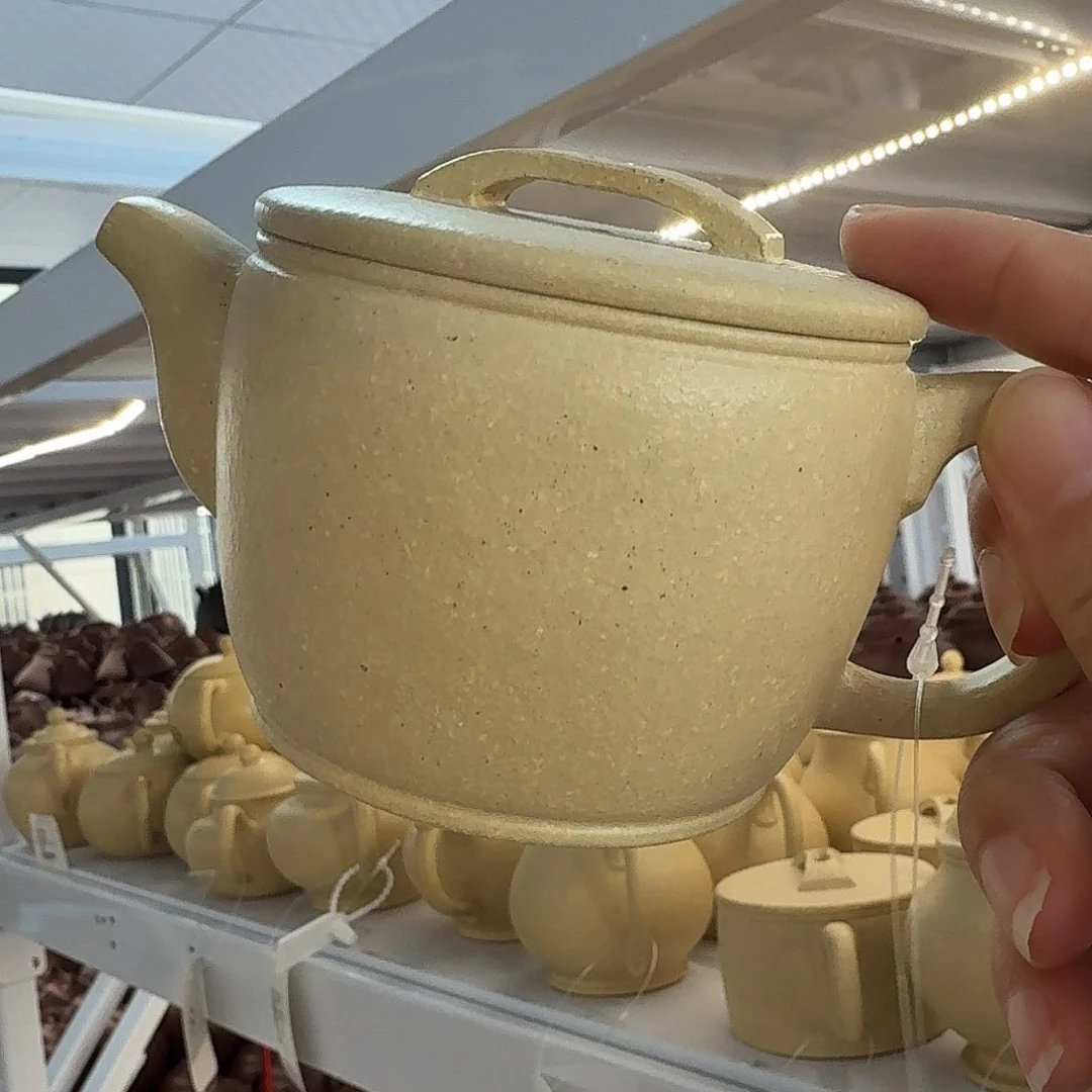 紫砂茶壶黄龙山原矿本绿250
