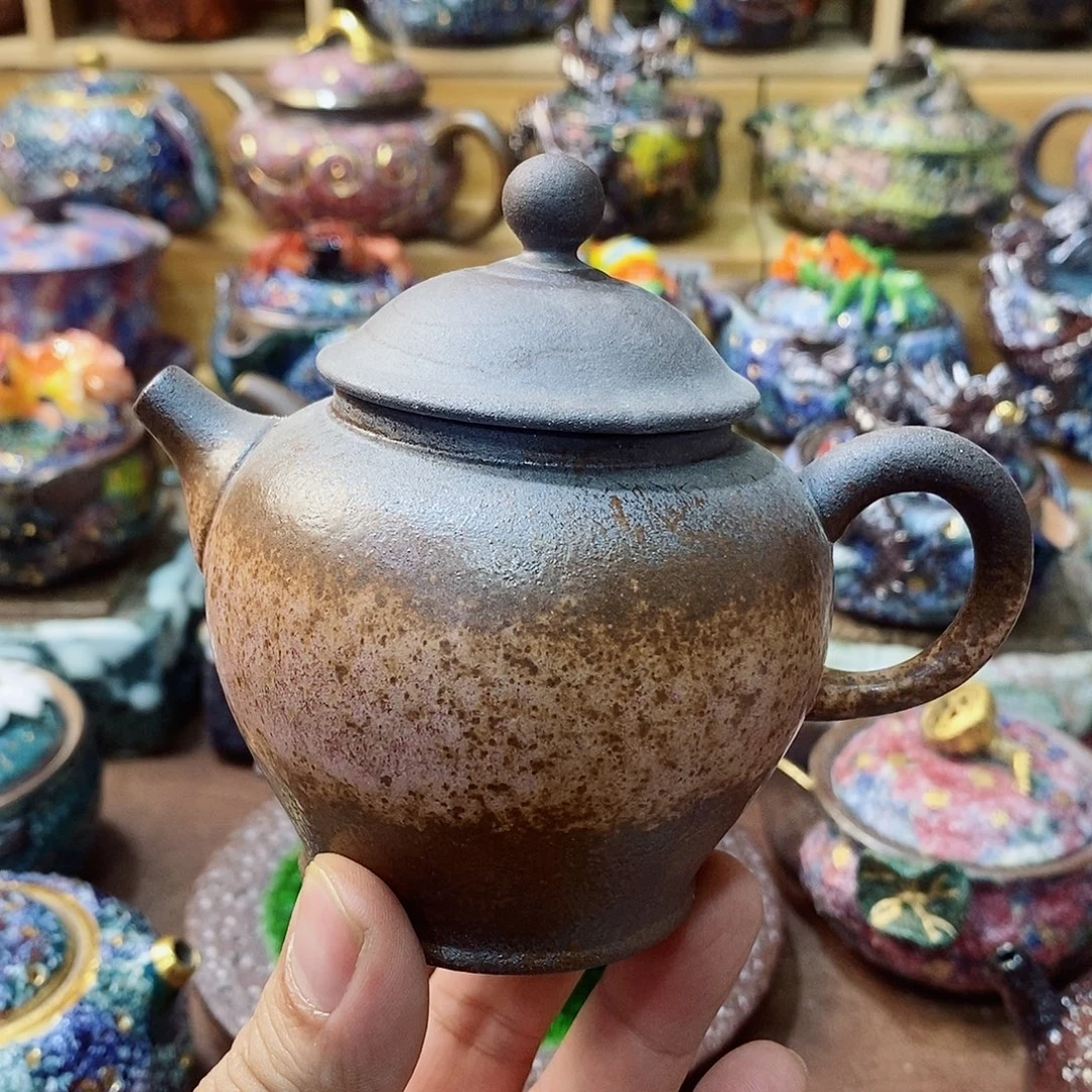 粗陶志野柴烧茶器