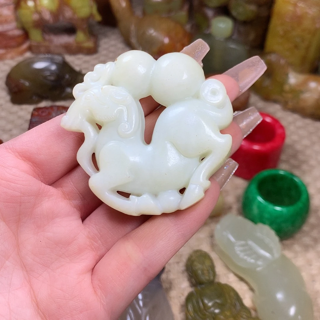 白玉菩提吊坠挂件