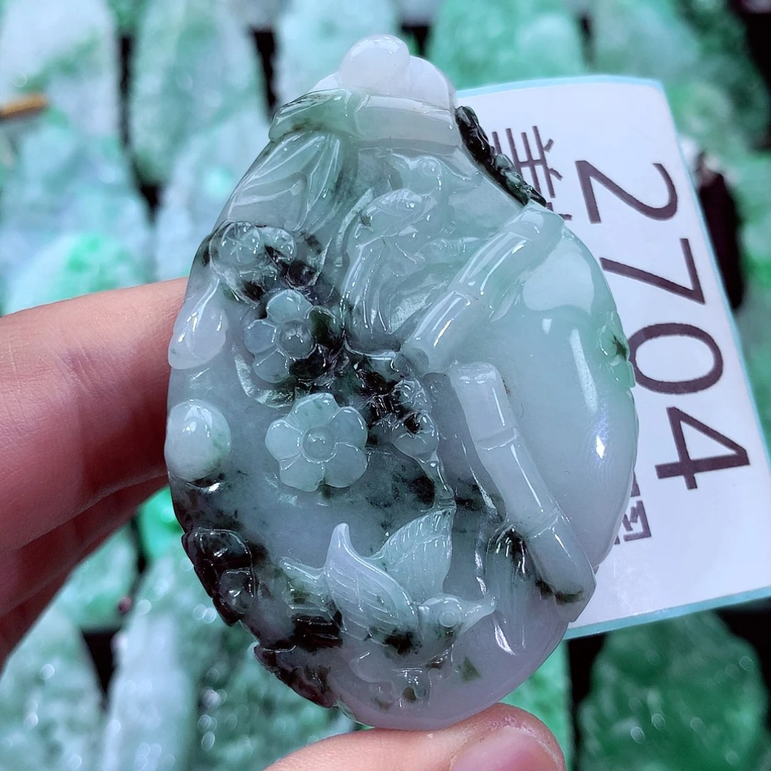 翡翠未镶嵌吊坠(不含链)