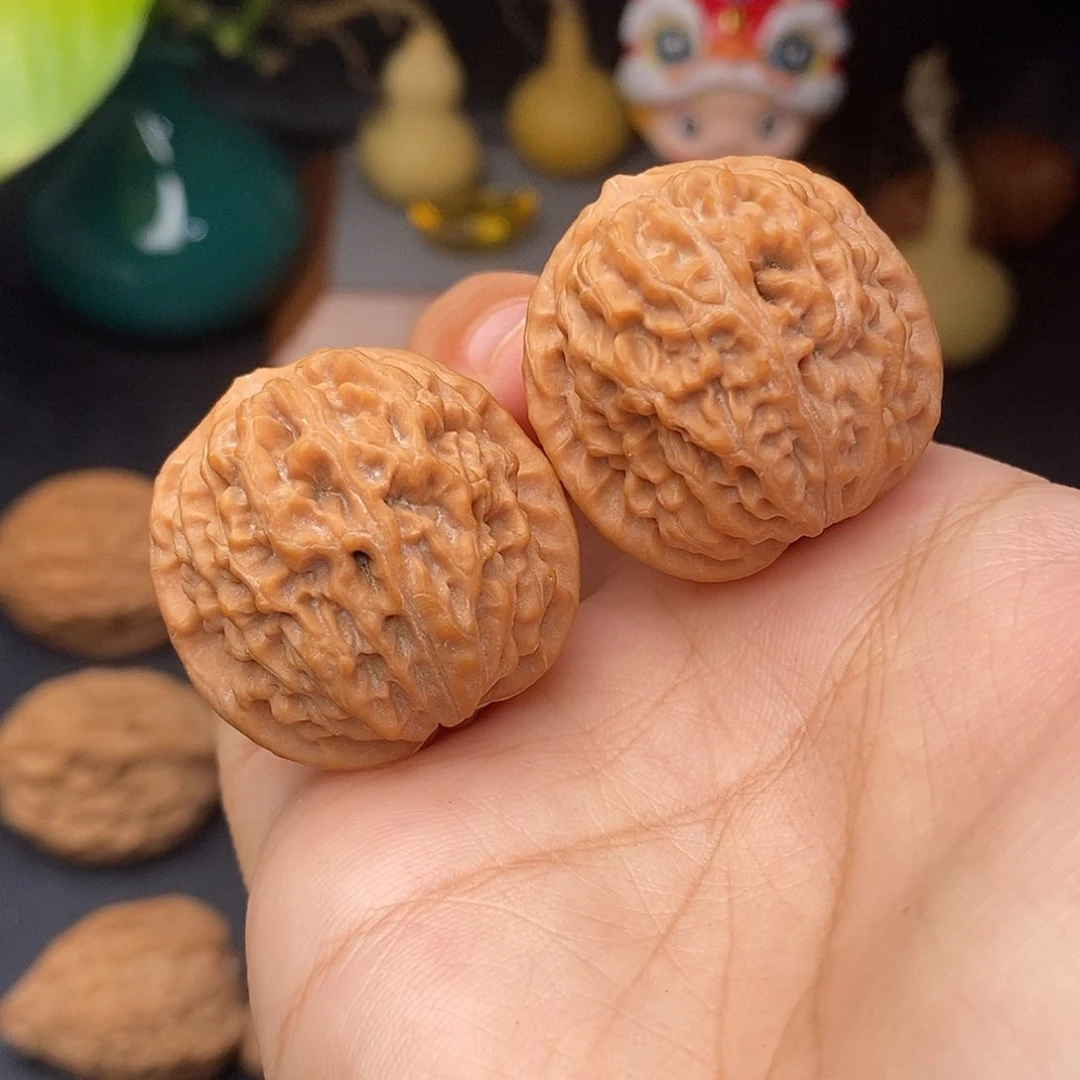 把件文玩核桃荔枝纹全品31.5