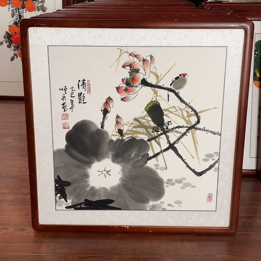 国画带框尺寸63*63厘米