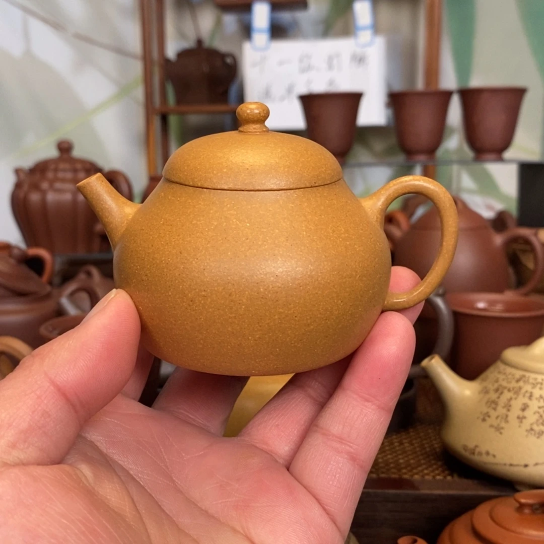 紫砂茶壶薄胎黄金段