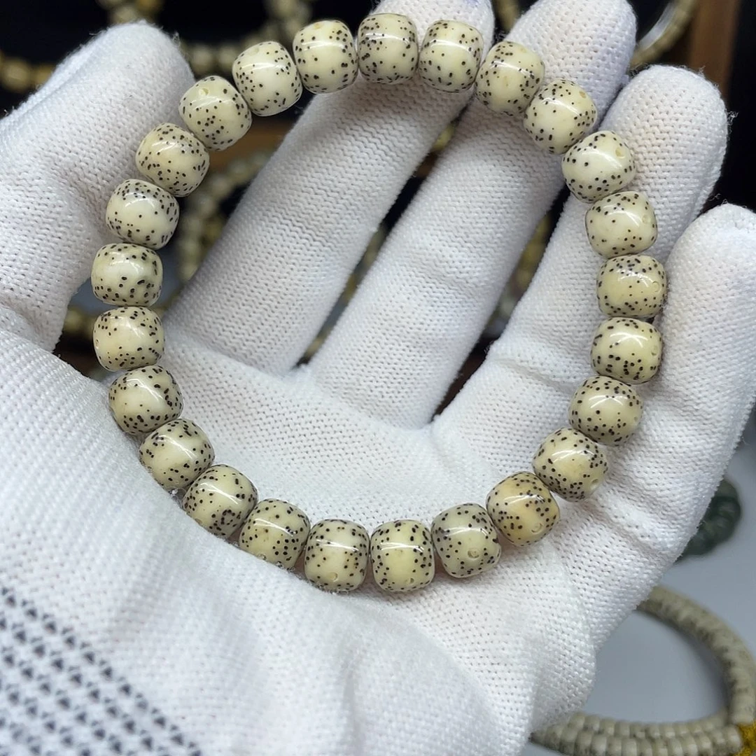 星月菩提手串9-8，横纹一线天