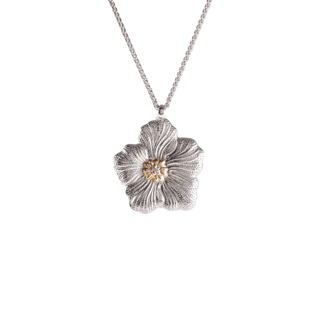99新 BUCCELLATI/布契拉提 汤/P235806180/栀子花 大号 项链 无钻