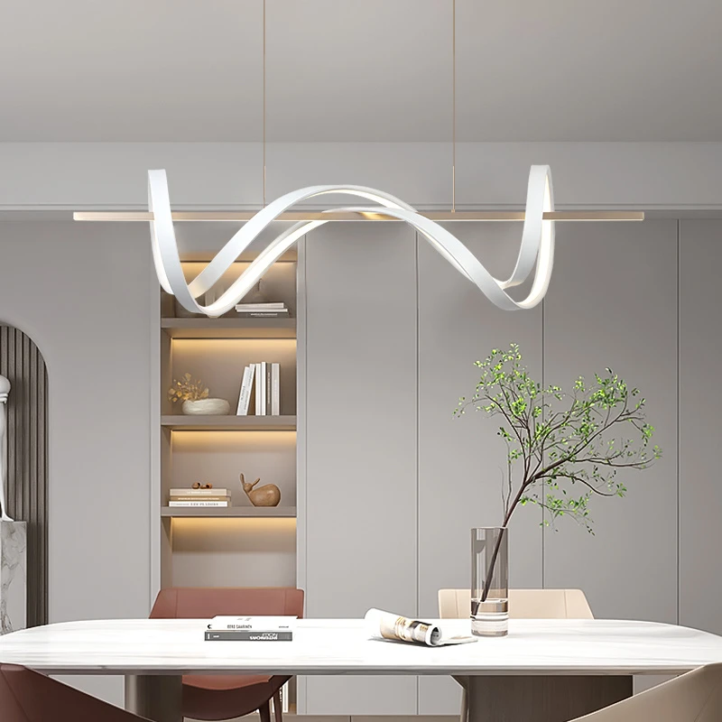 松伟【新品】【舞者】后现代智能语音创意个性餐厅环绕灯带餐吊灯全光