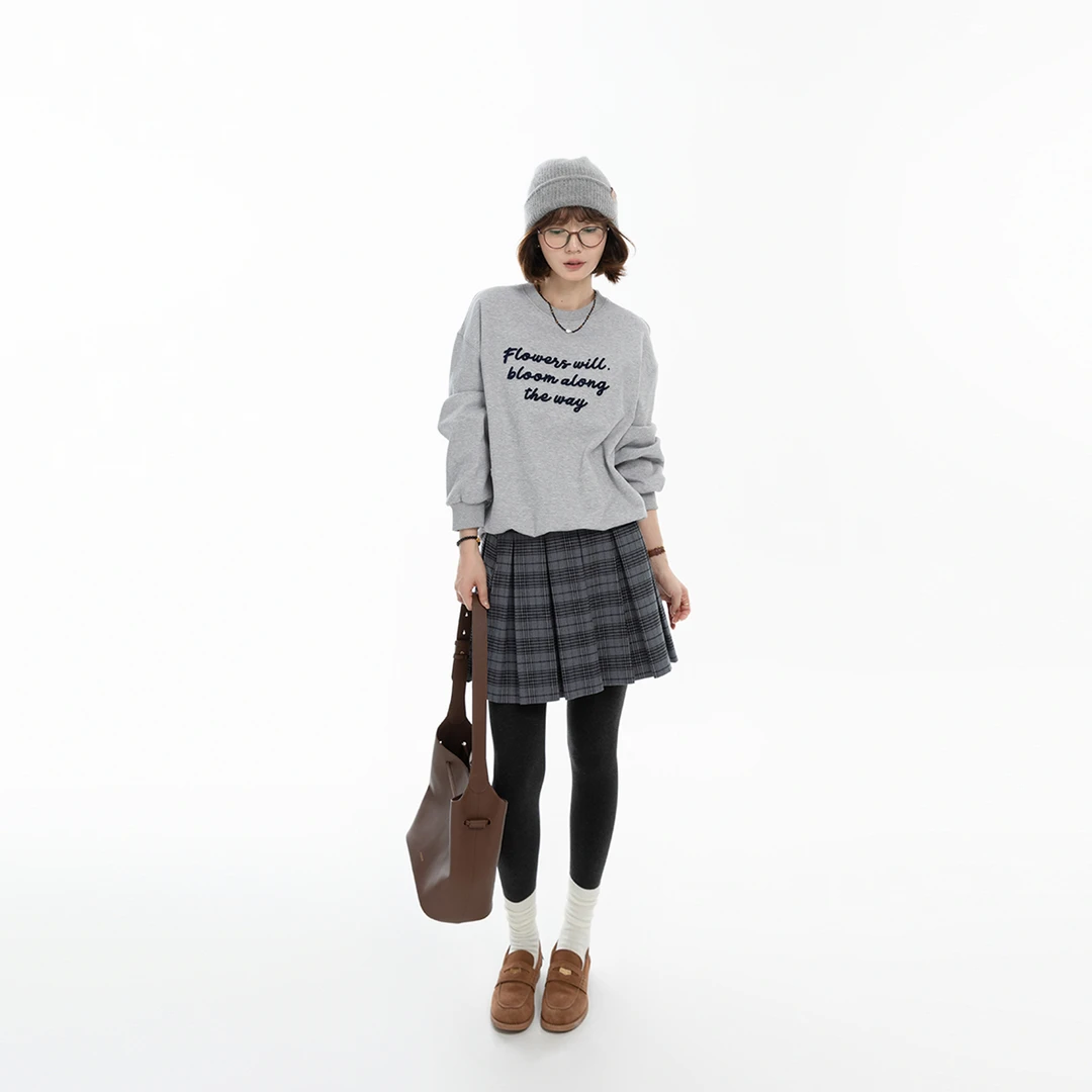 【新品】【学院少女】FS507X034英伦学院经典格纹半裙