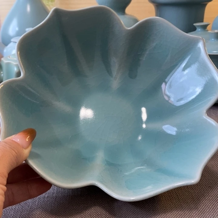 瓷片果盘一原产地瑕