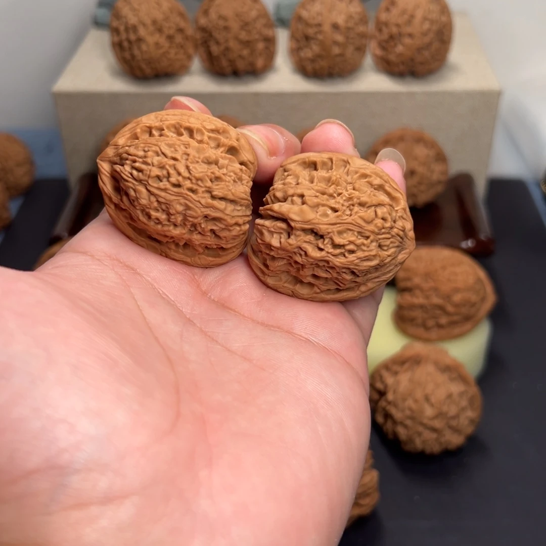 把件文玩核桃38拉丝南疆石全品