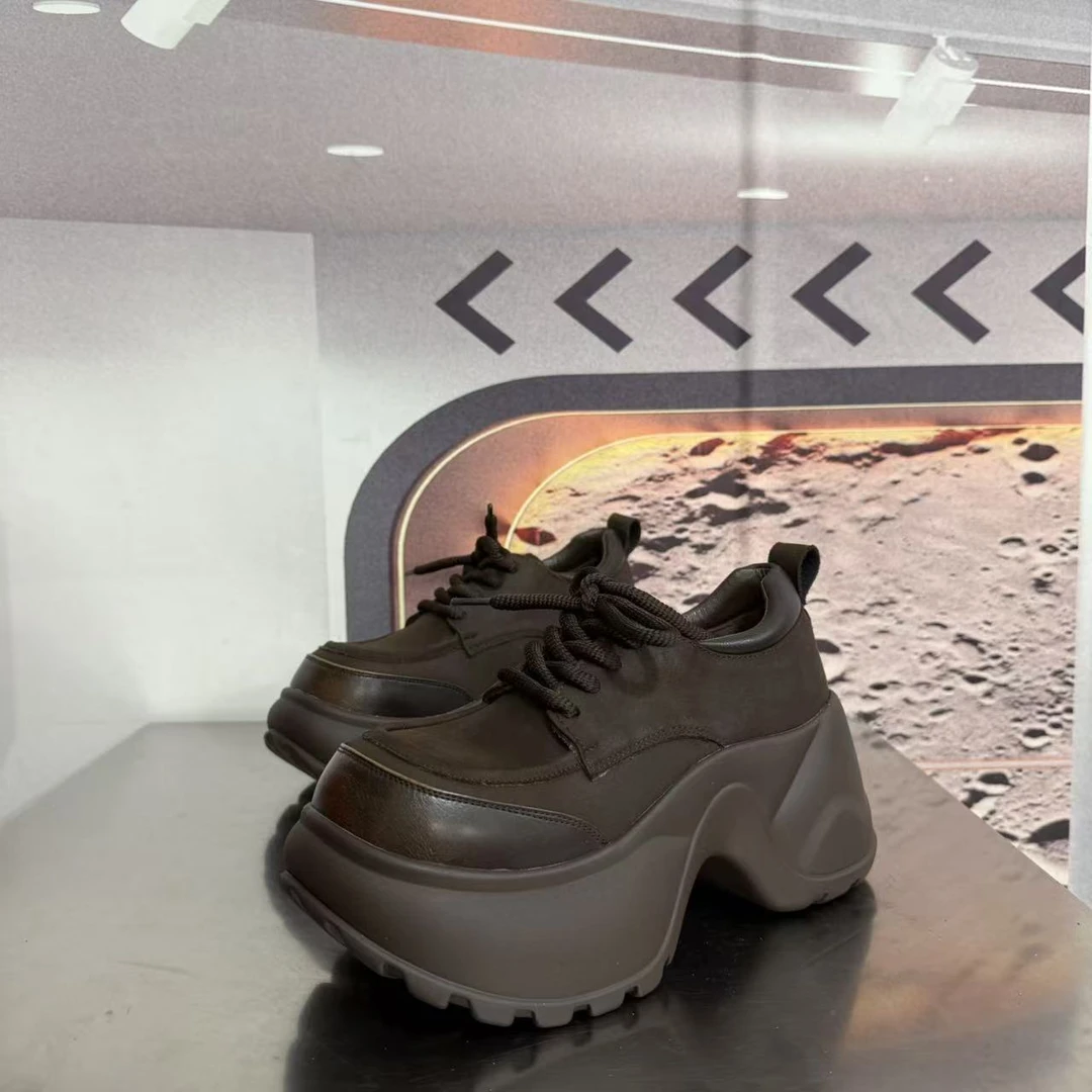 2231-79新款2025厚底乐福鞋学院风小皮鞋圆头百搭单鞋