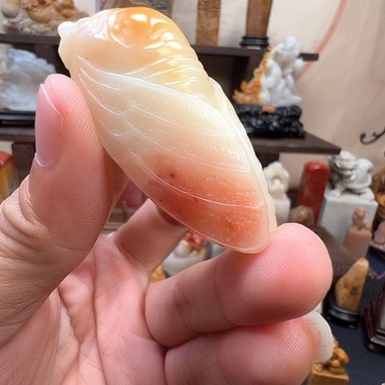 石材寿山三彩芙蓉石