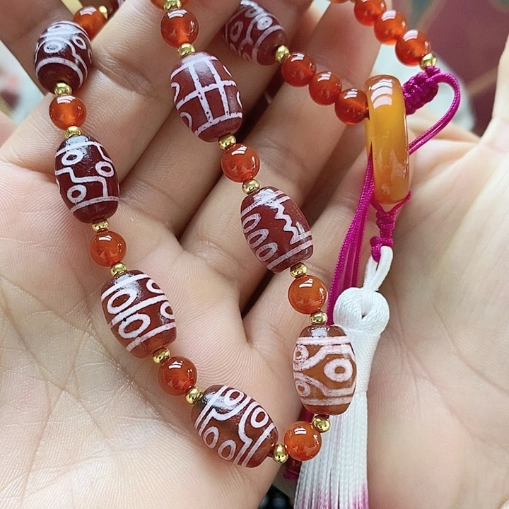 玛瑙/玉髓合金颈饰