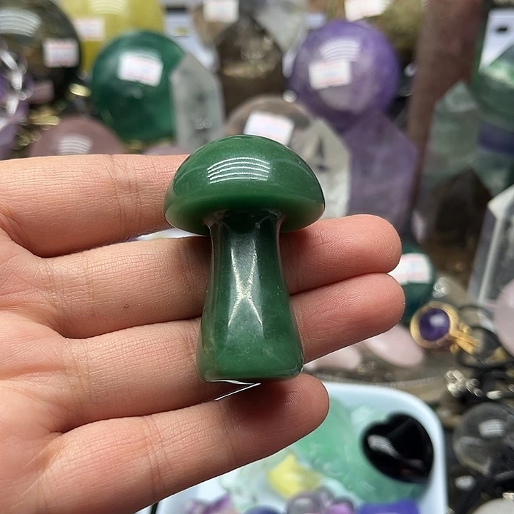 未镶嵌珠宝半成品水晶46克蘑菇