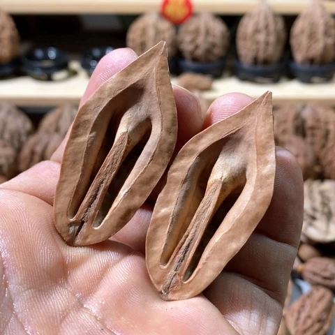 文玩核桃把件?*开半