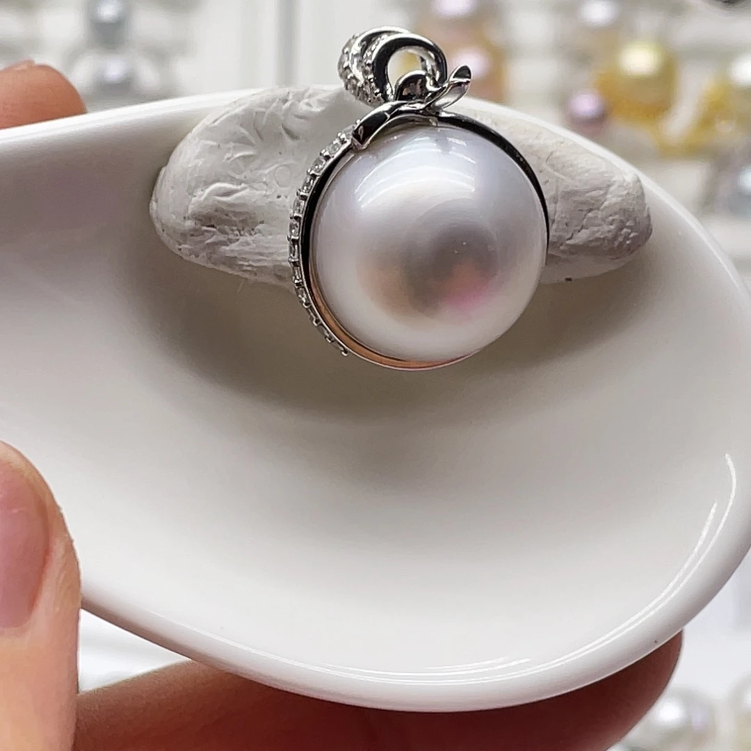 颈饰海水珍珠银S925镶嵌