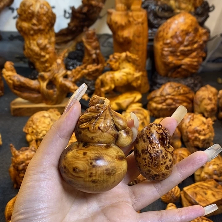 J***m崖柏两件套手把件手把件