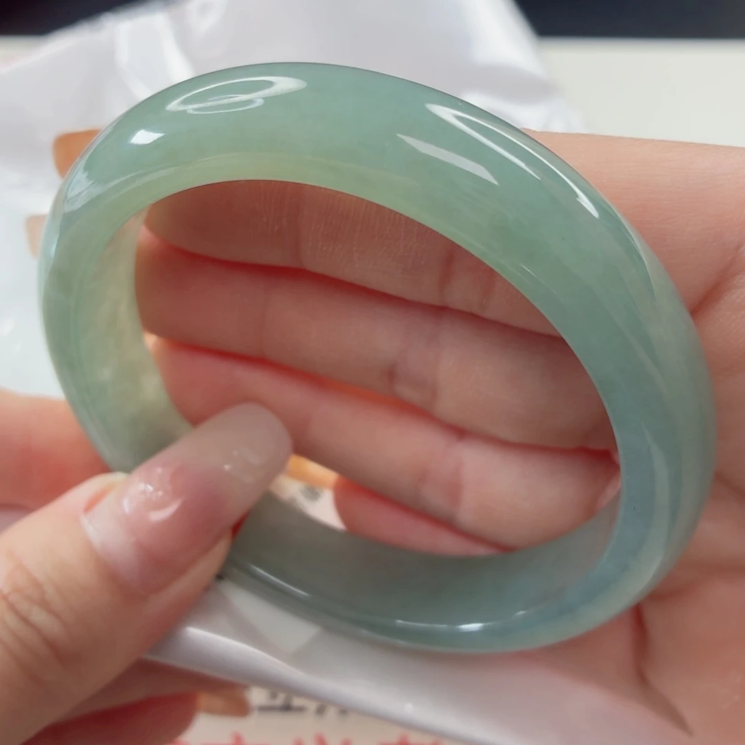 翡翠未镶嵌手镯缅甸天然A货翡翠58