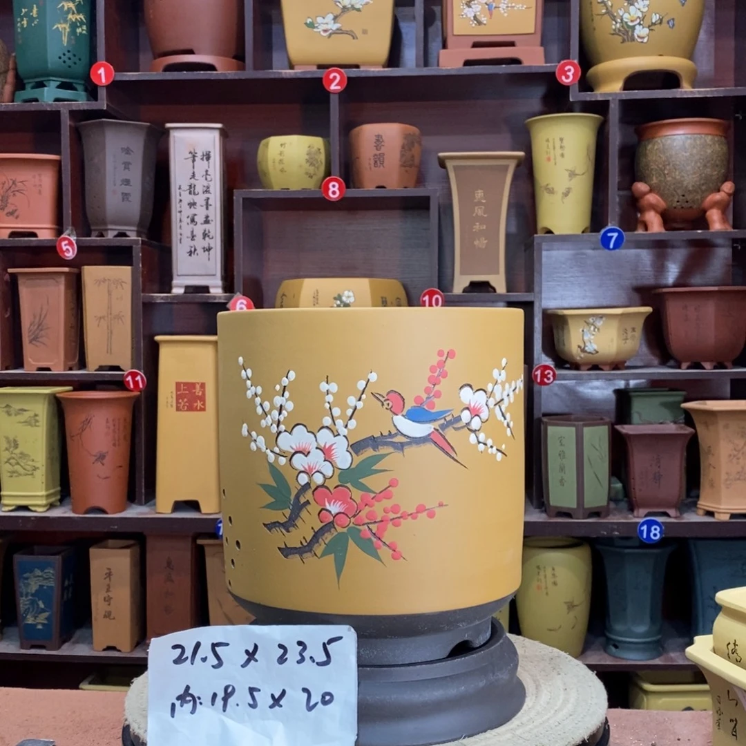 紫砂艺术紫砂花盆