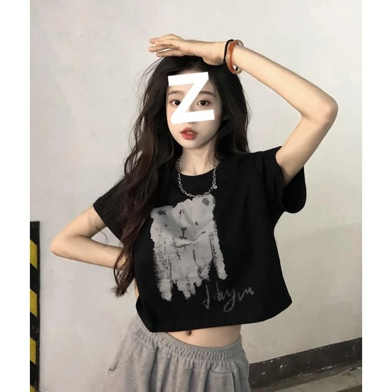 2025年春装新款女装宽松短袖T恤独特超好看单穿绝美小衫短款上衣