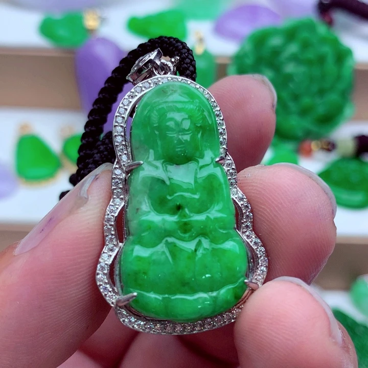 翡翠未镶嵌吊坠(不含链)