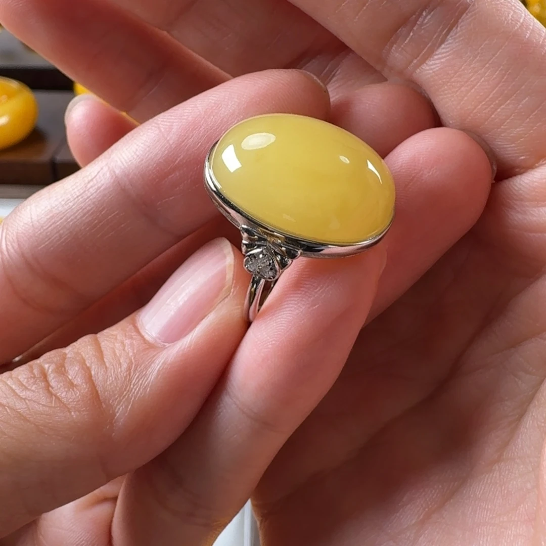 未镶嵌毛衣链蜜蜡