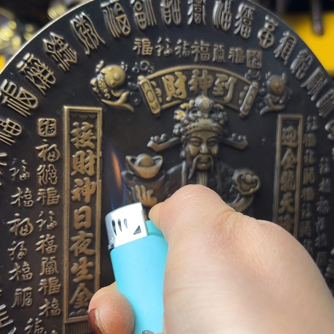 原矿风磨铜精雕摆件