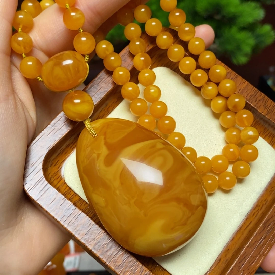 【闪购商品】蜜蜡颈饰未镶嵌项链
