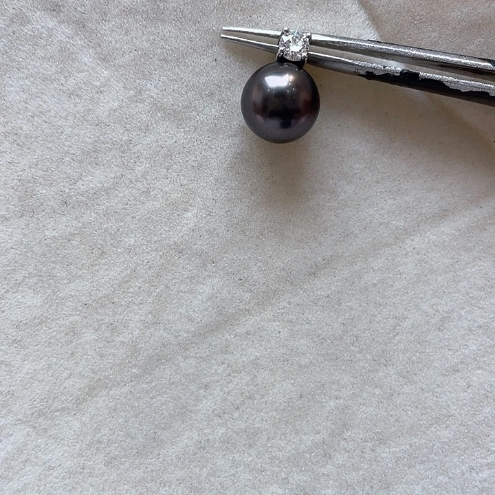 银S925镶嵌吊坠(不含链)海水珍珠