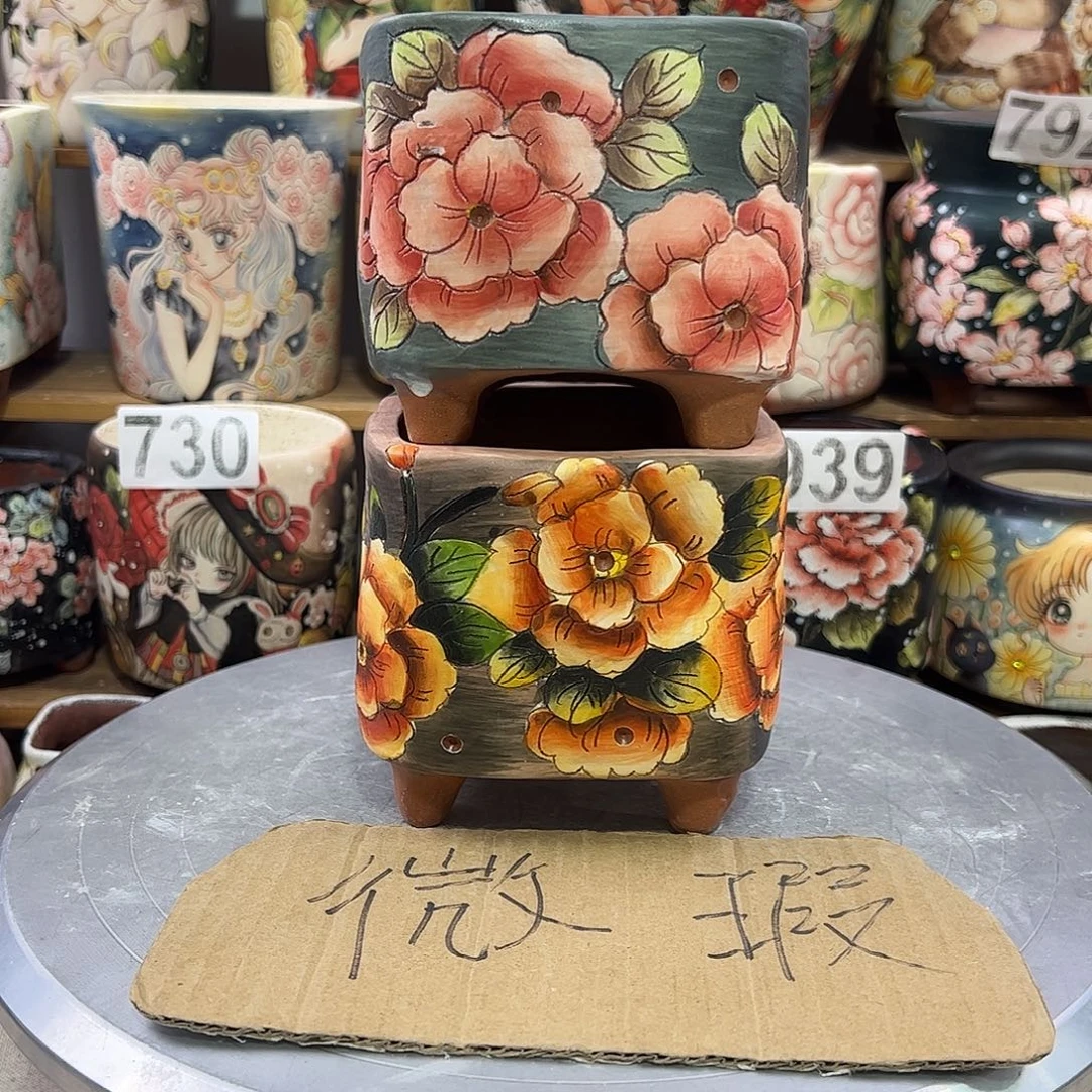 景德镇炫彩手绘口9高10