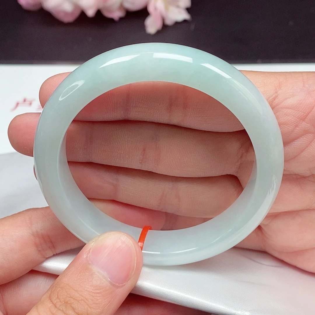 翡翠未镶嵌手镯58圈口