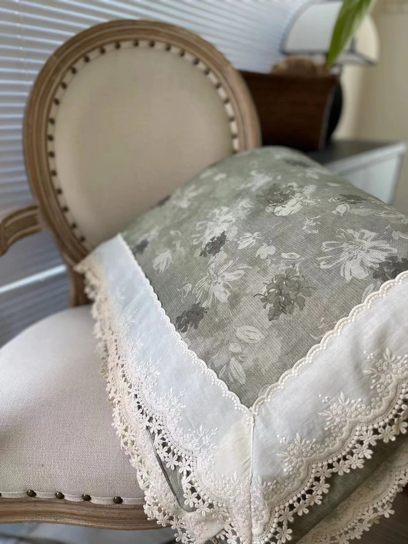 诗经里香奈奈系列  全棉法式风情轻奢双层纱夏被空调被透气美式