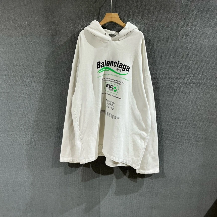 未使用 Balenciaga/巴黎世家 （pm）环保可乐帽衫卫衣 全新s码/0337