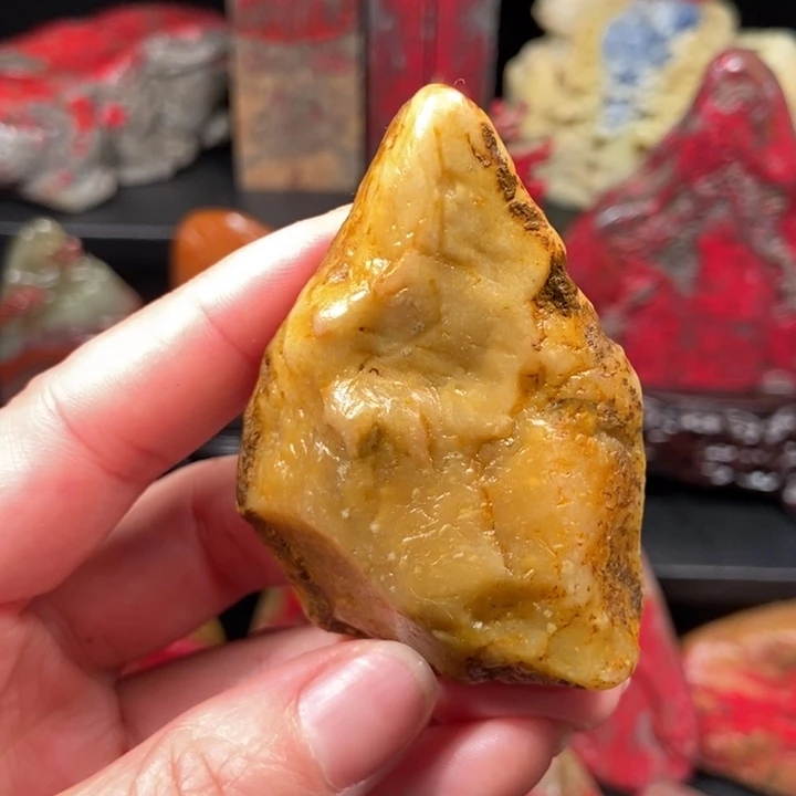 昌化鸡血石昌化田黄石