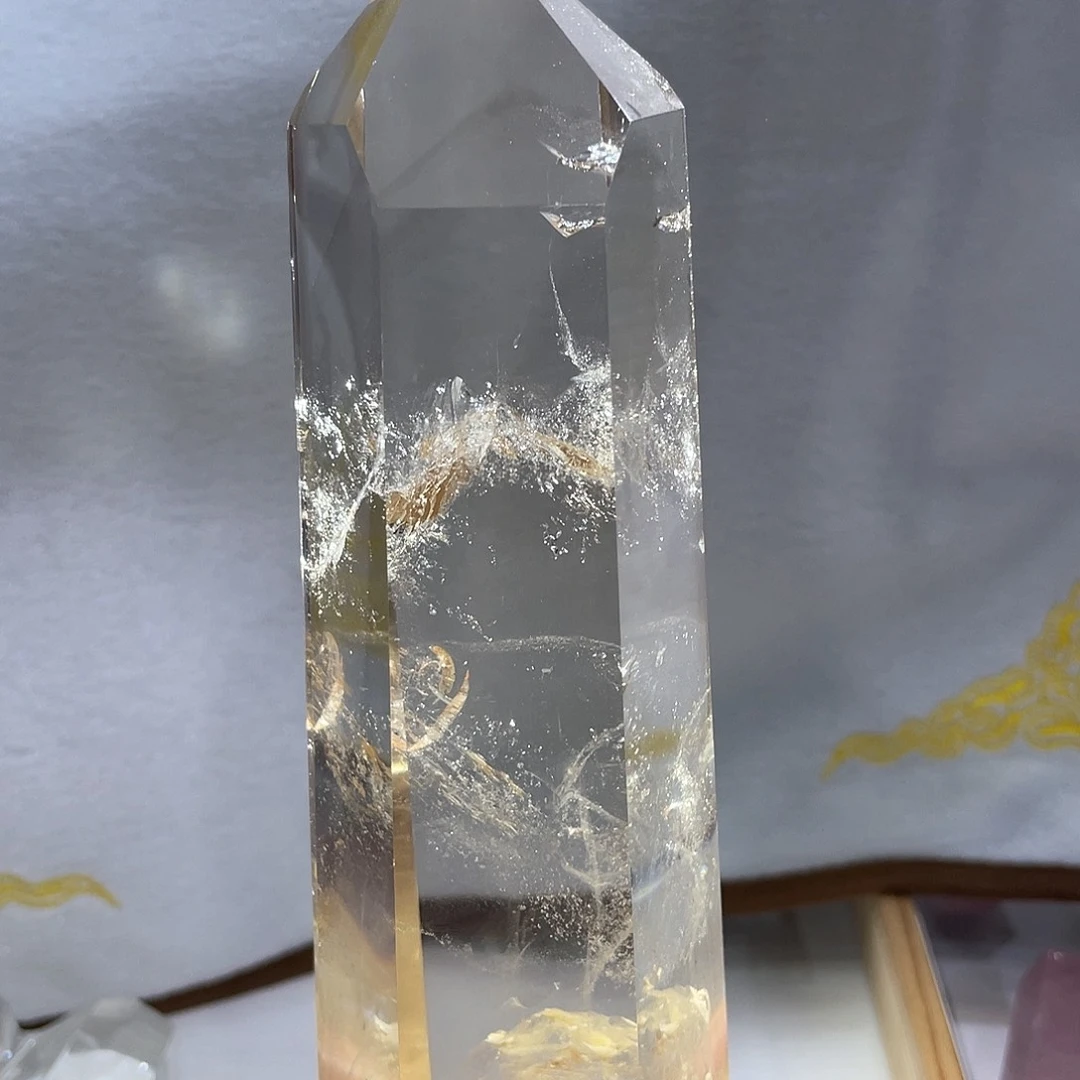 未镶嵌水晶珠宝半成品蓝针柱