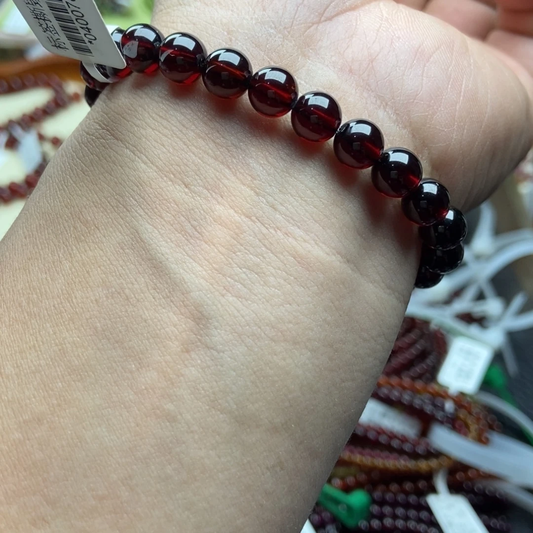 石榴石手串未镶嵌7.5