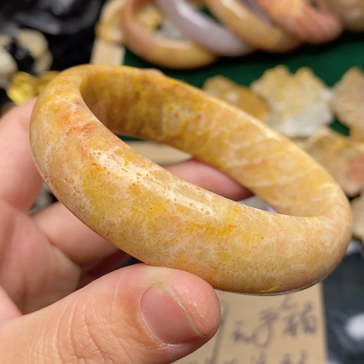 硅化珊瑚（珊瑚玉）手镯未镶嵌58.7