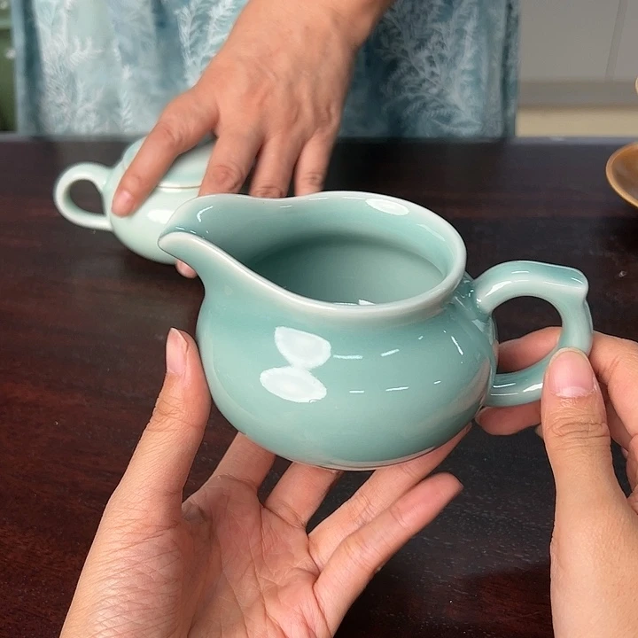 龙泉云间青瓷小米茶器