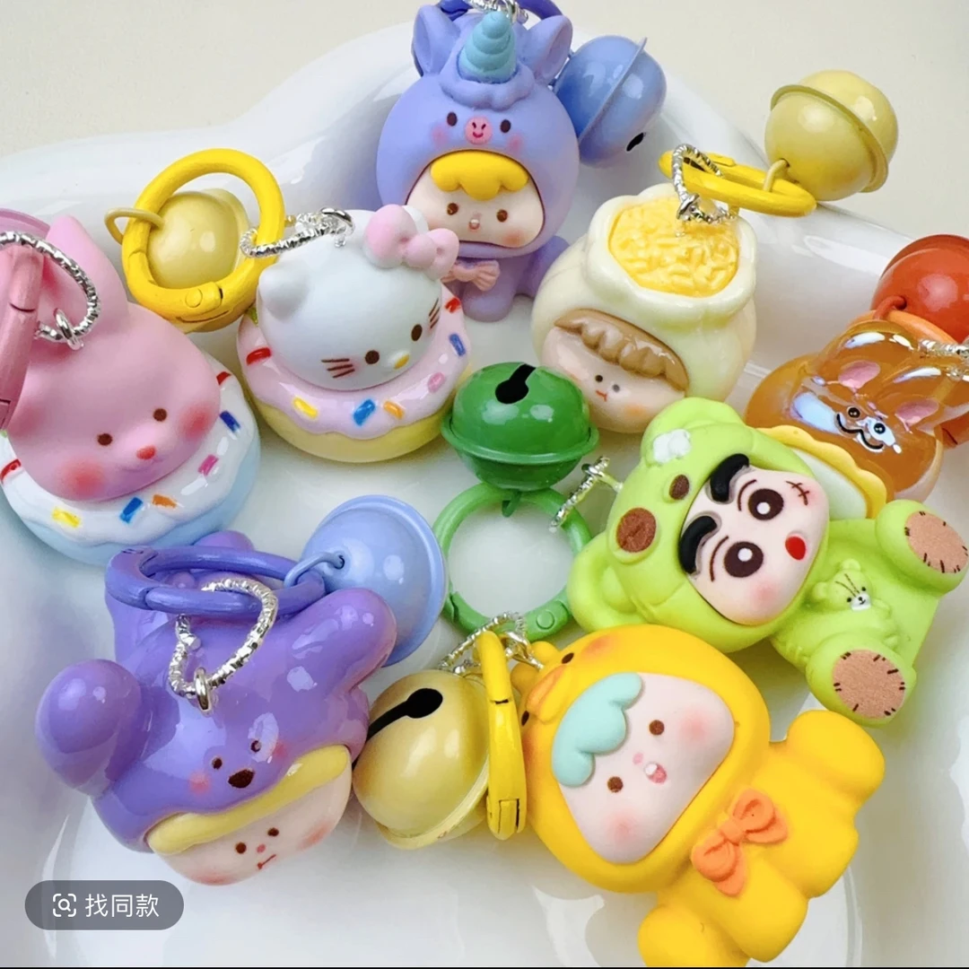 (君退坑福福)钥匙扣款 萌粒车挂钥匙扣手机链超划算史迪仔手办