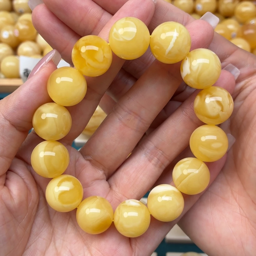 裸石蜜蜡未镶嵌15+蜜蜡手串
