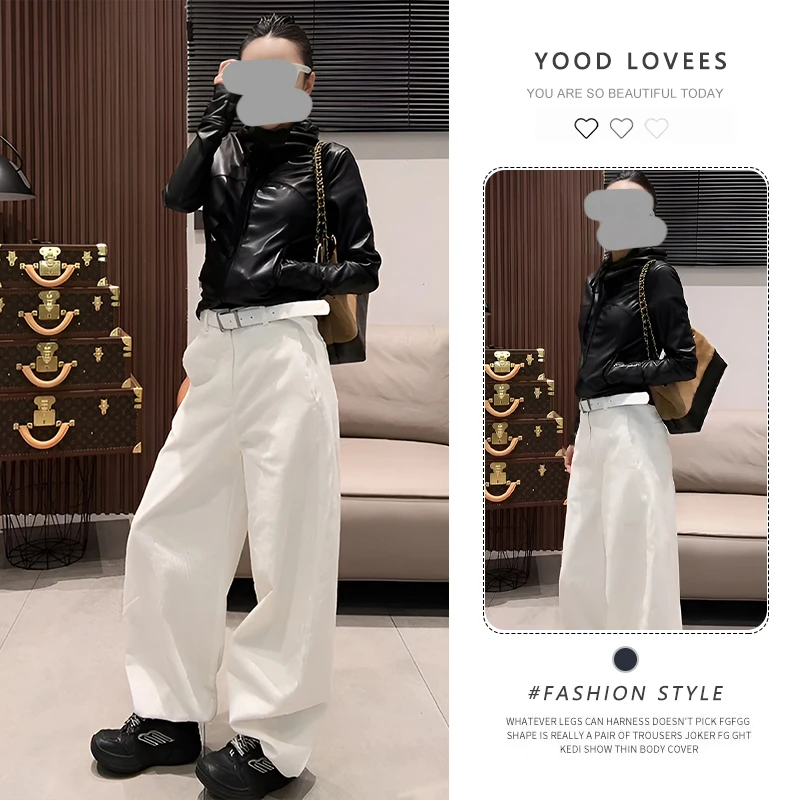 辣妹黑色PU皮衣外套女春秋新款修身拉链弹力百搭机车夹克短款上衣