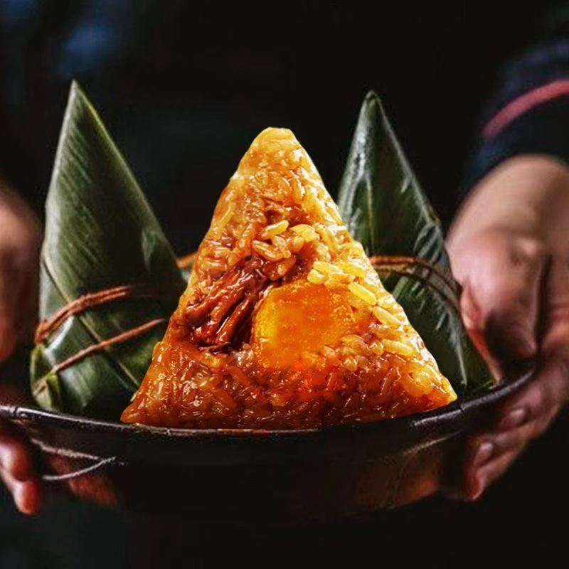 蛋黄鲜肉板栗粽/个