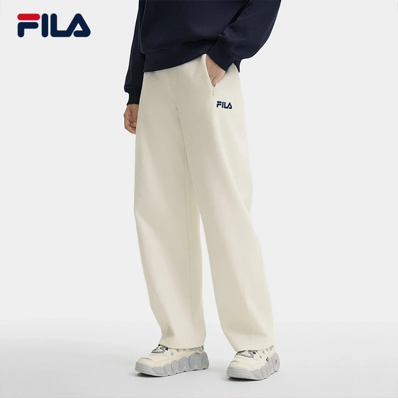 【加厚香蕉裤显腿直】FILA/斐乐女秋冬休闲宽松运动长裤F11W449603F