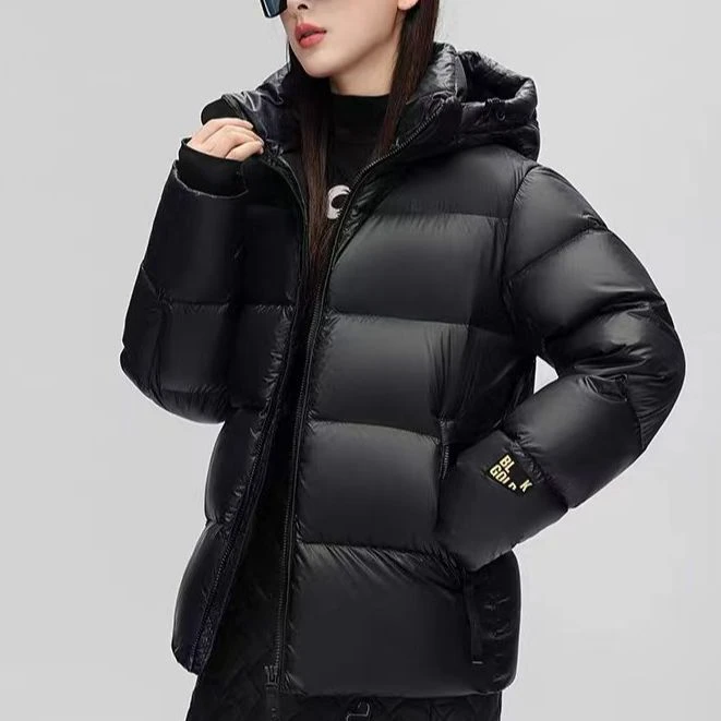 （高端连帽鹅绒服）B13秋冬情侣款顶奢户外时尚加厚短款保暖羽绒服G