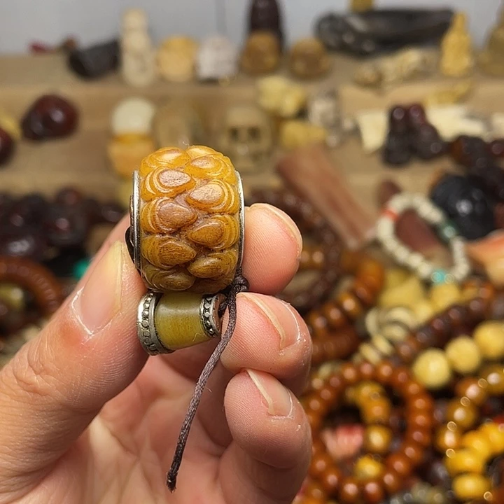 用***3手串/手链牛骨吞金兽三通微瑕