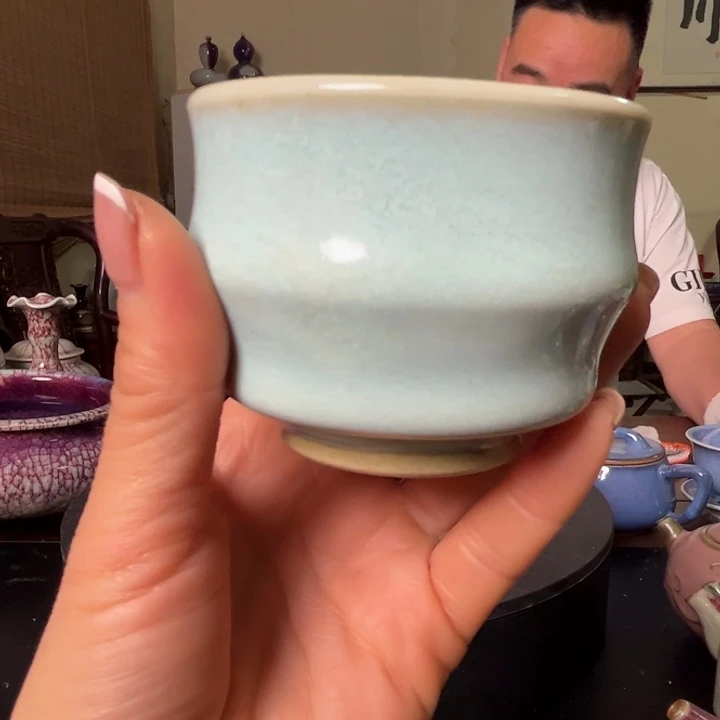 鳯***凰瓷片牛家钧窑牛自恒老师钧瓷