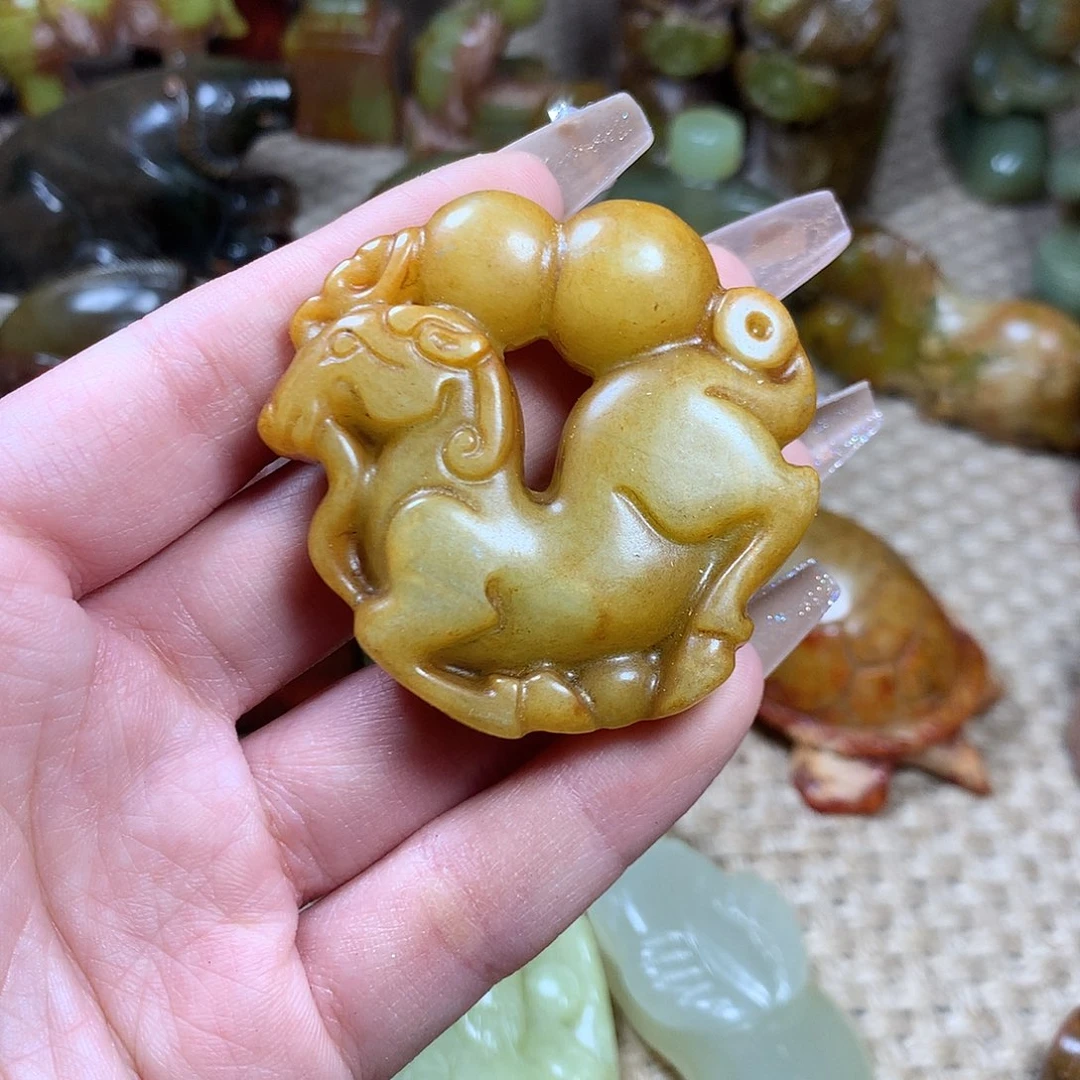 白玉菩提吊坠挂件