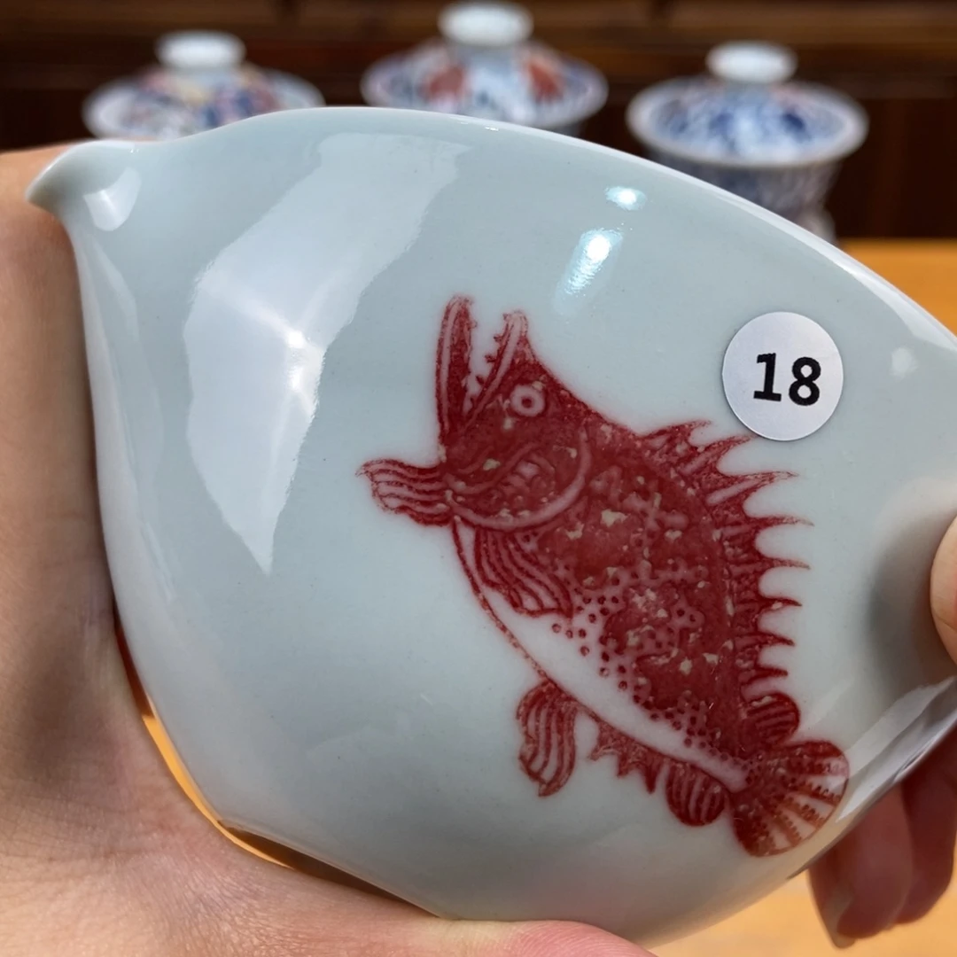 手绘现代茶具非古董