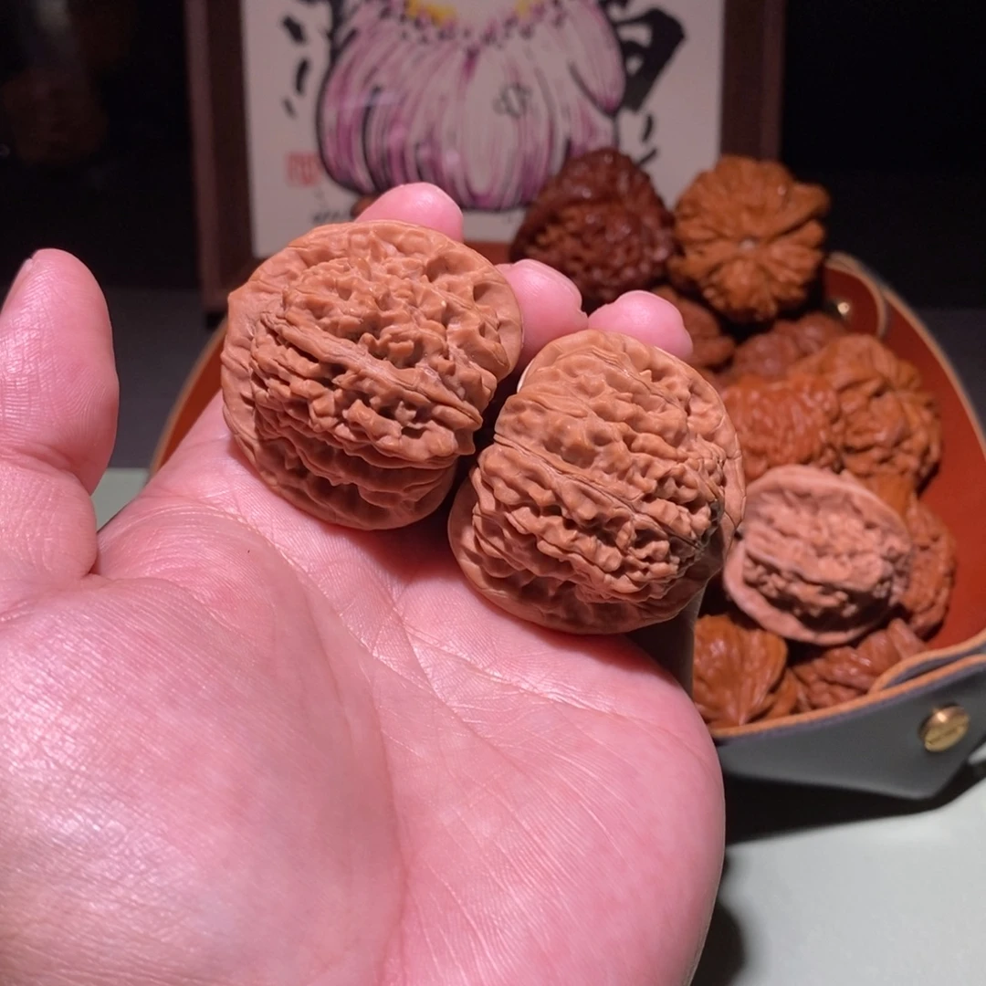 吊坠文玩核桃40四座楼全品9077