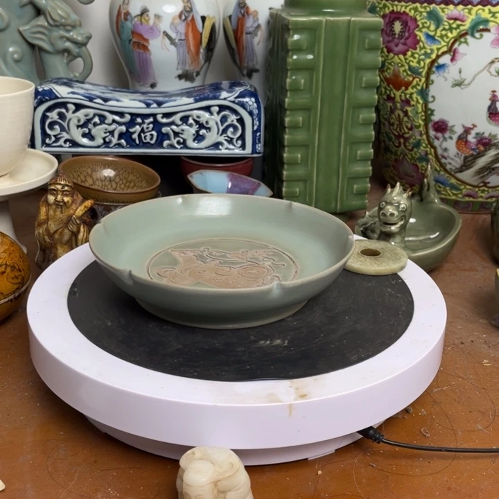 紫砂花瓶瓷器瓷器