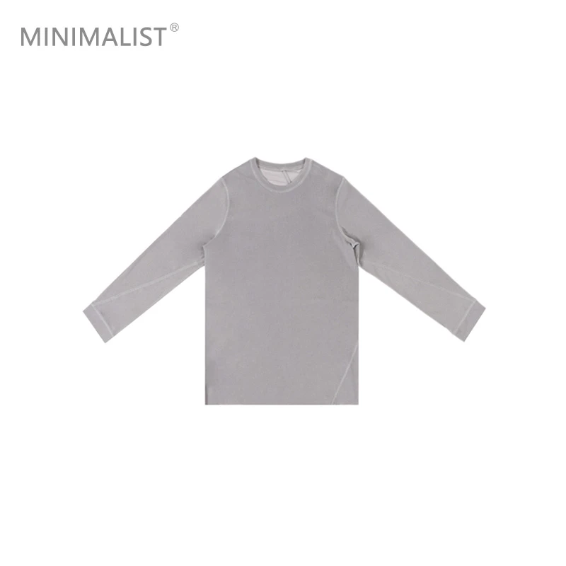 极限民《谧静》春季圆领基础简约沙感百搭T恤F5102J1302